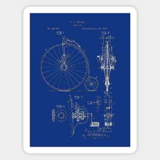 Vintage Bicycle Patent 1920 Magnet